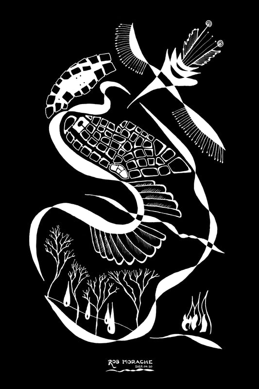 Ink Drawing 2025.04.20 black