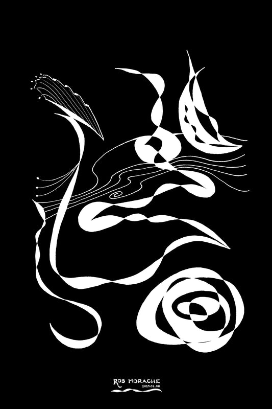 Ink Drawing 2025.02.08 black