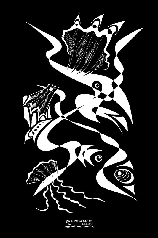 Ink Drawing 2025.03.27 black
