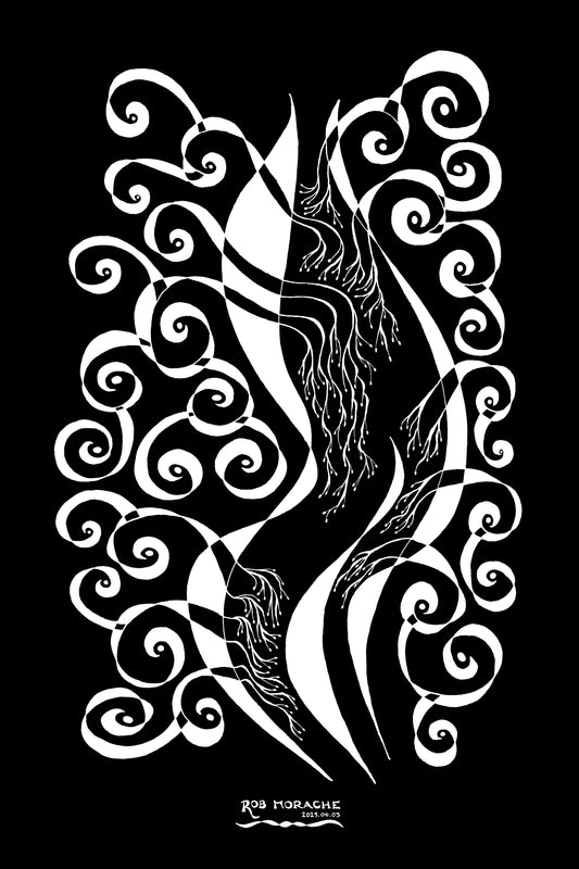 Ink Drawing - 2025.04.03 black