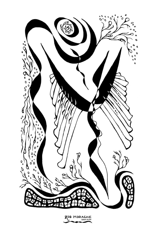 Ink Drawing 2025.04.30 white