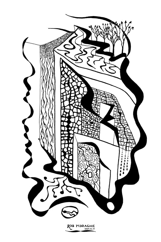 Ink Drawing 2025.06.15 white