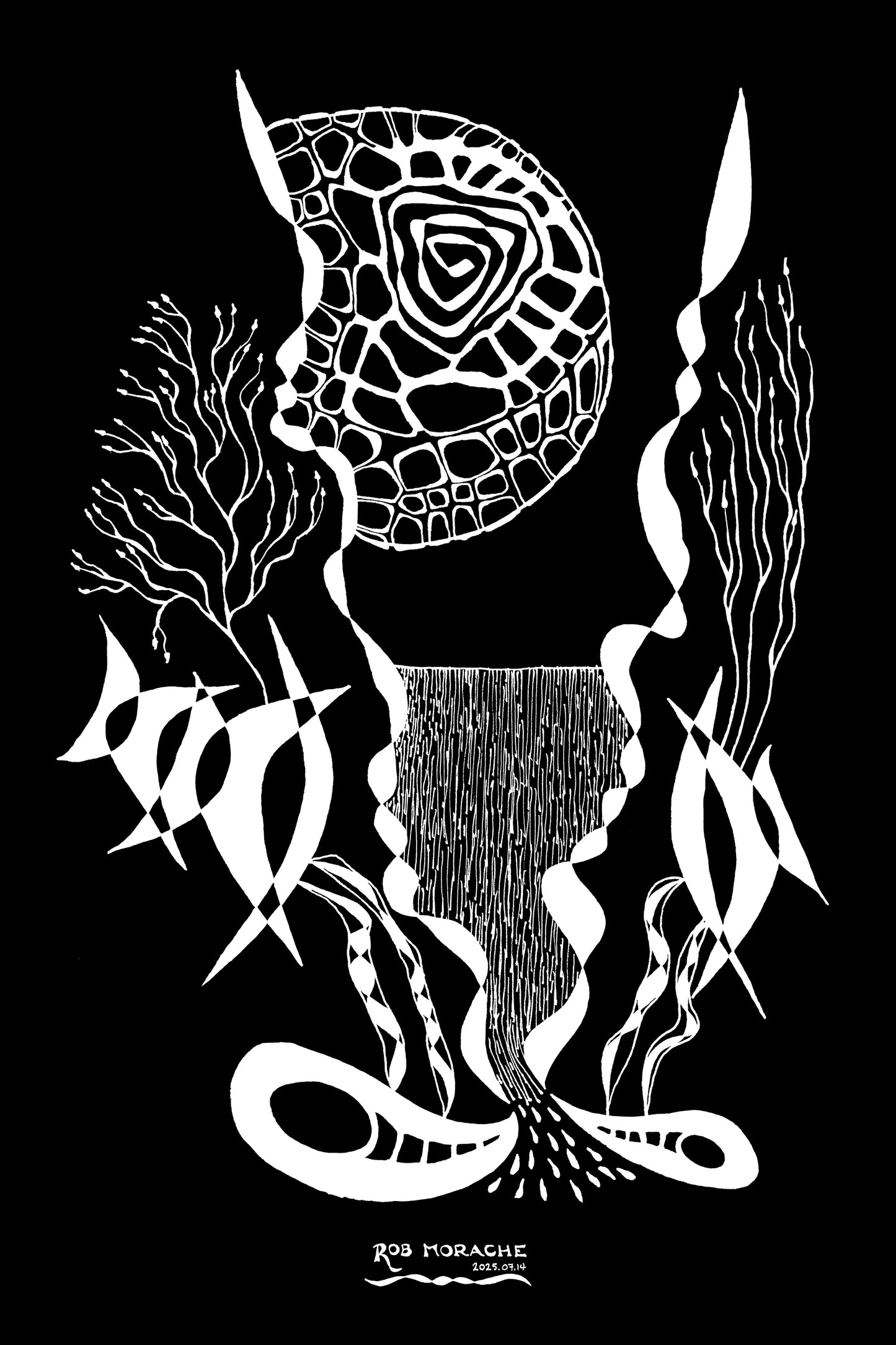 Ink Drawing 2025.07.14 black